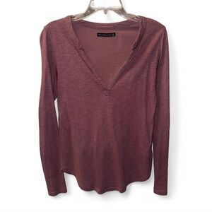 Abercrombie & Fitch mauve long sleeve top